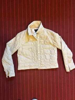 Dolce Cabo Cream Quilted Cropped Jacket